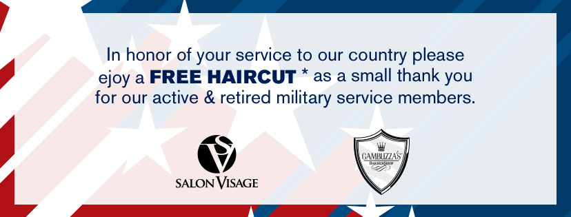 Free Haircuts on Veterans Day (Northshore Location only)